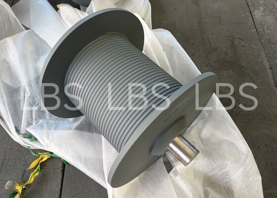 Left-hand 45° Winch Drum LBS Groove 10.3mm Rope Diameter
