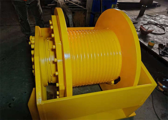 140KN Multipurpose Heavy Duty Hydraulic Winch Steel Customized  Colors