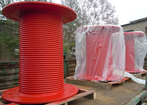 Lebus 320mm Diameter Rope Winch Drum Steel For Mining Equipment
