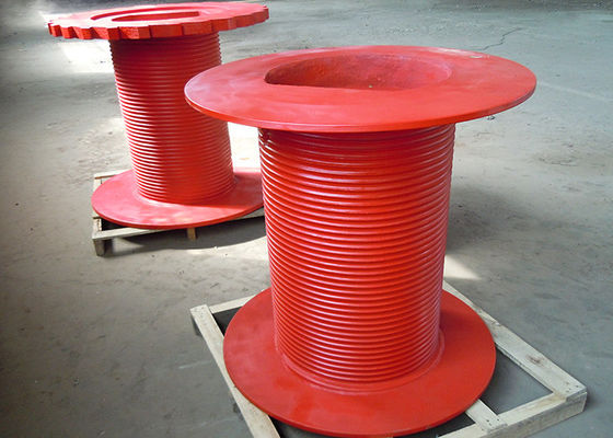 Lebus 320mm Diameter Rope Winch Drum Steel For Mining Equipment