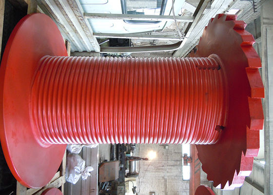 Lebus 320mm Diameter Rope Winch Drum Steel For Mining Equipment