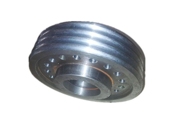 High Polymer 50m Capcacity Grooved Winch Drum , Metal Cable Drum For Assembly Winch