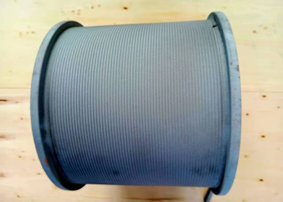 Stainless Steel 600mm Width Mooring Winch Drum With 6mm Wire For Mining