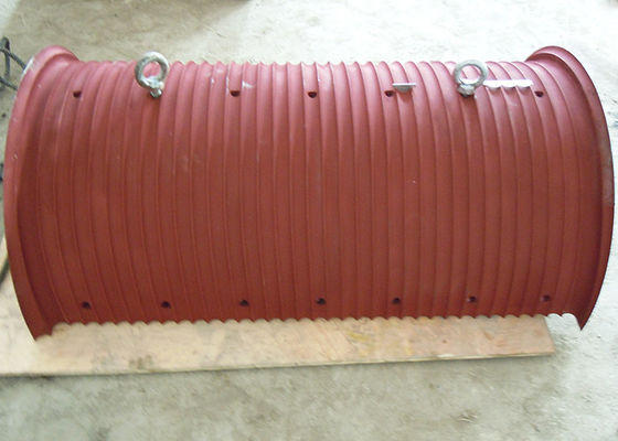 CCS Certified Grooved Lebus Drum Sleeve , Winch Drum Parts Durable