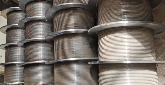 1~150mm의 굴곡 피치와 합금강을 가진 가루 된 린치 드럼